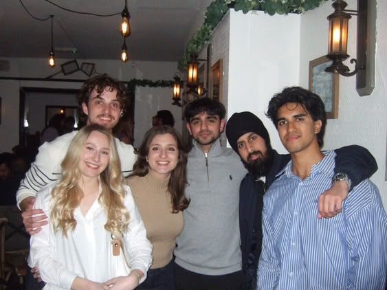 Nirmit with friends on an evening out